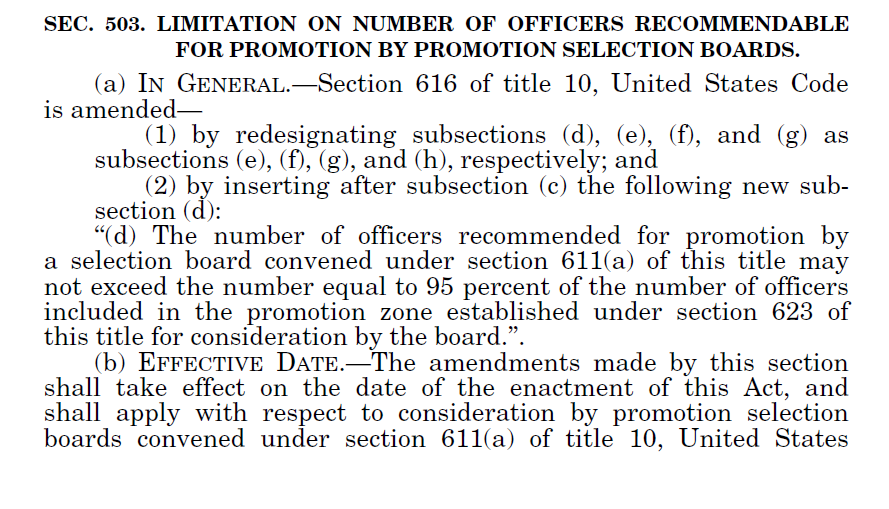 NDAA FY20 Section 503